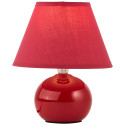 Keramická stolní lampa PRIMO červená 