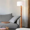 Stojací lampa JIMENA borovice mořená