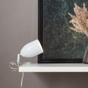 Stolní lampa s klipem LEO GU10 bílá 