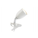 Stolní lampa s klipem LEO GU10 bílá 