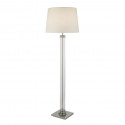 Stylová stojanová lampa PEDESTAL SATIN + čiré sklo