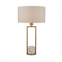 Stylová stolní lampa CLAIRE GOLD + bílý mramor