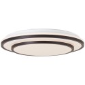 Stmívatelné LED svítidlo LUCIANO černé, průměr 39cm, RC, CCT, Night Light, Timer