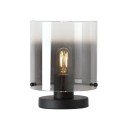 Stolní lampa SWEDEN kouřové sklo