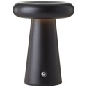 Venkovní AKU stolní lampa MUFFIN matná černá USB-A