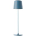Venkovní AKU stolní lampa KAAMI modrá USB-A