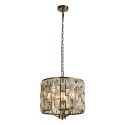 Závěsné glamour svítidlo BIJOU patina, průměr 38cm