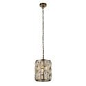 Závěsné glamour svítidlo BIJOU patina, průměr 22cm