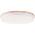 Stmívatelné LED svítidlo BAARLO DŘEVO bílé průměr 50cm, RC, CCT, Night Light