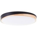 Stmívatelné LED svítidlo BAARLO DŘEVO černé průměr 50cm, RC, CCT, Night Light
