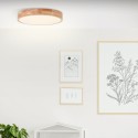 Stropní svítidlo LED 22W SLIMLINE DŘEVO průměr 39cm