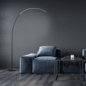 Stmívatelná stojací lampa s LED BOW CCT černá