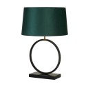 Velká stolní lampa ELEGANT černá & ZELENÉ stínidlo