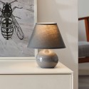 Keramická stolní lampa PRIMO šedá