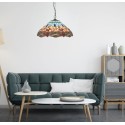 Závěsné svítidlo DRAGONFLY vitrážové sklo TIFFANY
