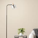 Stojací lampa WEALD kouřové sklo