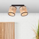 Malé stropní svítidlo WILEY přírodní RATAN