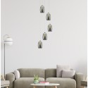Závěsný lustr METROPOLIS LED 26W kouřové sklo