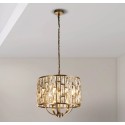 Závěsné glamour svítidlo BIJOU patina, průměr 44cm