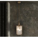 Závěsné glamour svítidlo VICTORIA patina, průměr 26cm