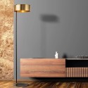 Stojací lampa KNOX černá & ZLATÁ
