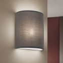 Nástěnná lampa UFO šedá textilie