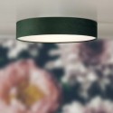 Stropní sametový lustr VELVET ZELENÝ, průměr 50cm