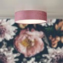 Stropní sametový lustr VELVET RŮŽOVÝ, průměr 38cm