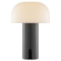 Venkovní AKU stolní lampa MATTIS šedá USB-A