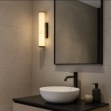 Stmívatelné nástěnné LED svítidlo MARBLE IP44, ČERNÉ