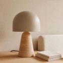 Stolní lampa NALAM béžová+ TRAVERTIN
