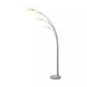 Stojací oblouková lampa GIRAFFE bílé sklo, mramor