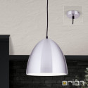 Závěsné svítidlo LOFT matný hliník průměr 30cm